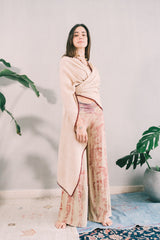 Ruana de algodón orgánico crudo | Raw organic cotton wrap