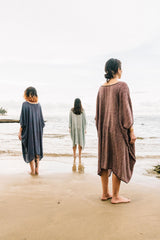 Kaftan de algodón orgánico teñido natural | Naturally dyed organic cotton kaftan