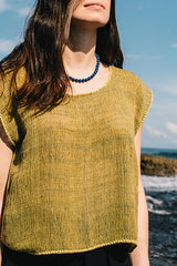 Top de algodón orgánico teñido natural | Naturally dyed organic cotton top