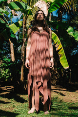 Traje de algodón orgánico teñido natural | Naturally dyed organic cotton dress