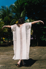 Kaftan de algodón orgánico crudo | Organic raw cotton kaftan