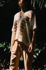 Top de algodón orgánico teñido natural | Naturally dyed organic cotton top
