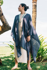 Ruana de algodón orgánico teñido natural | Naturally dyed organic cotton wrap